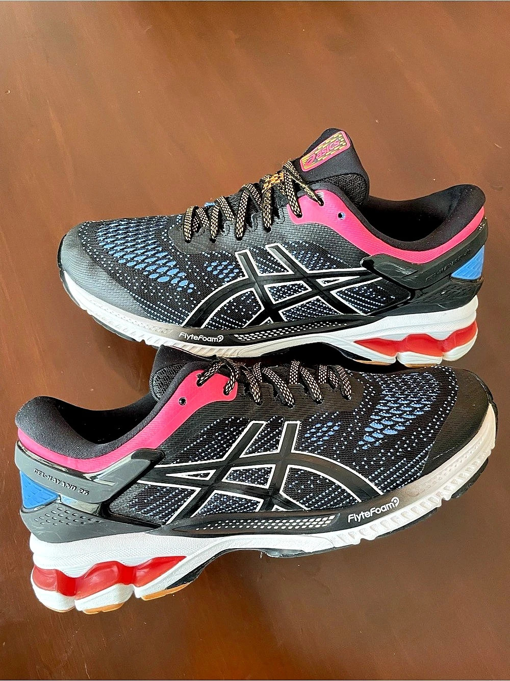 ASICS GEL-Kayano 23 Athletic Shoes Black & Pink US 9 .5 D women